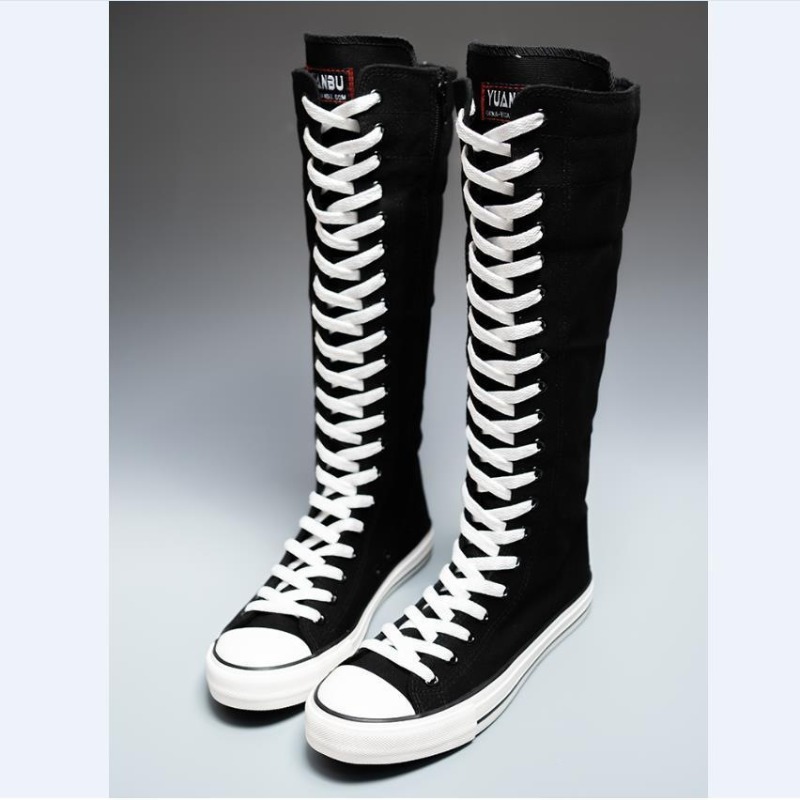 Knee High Boots Women - Novidade 2025: Tênis Cano Alto Feminino