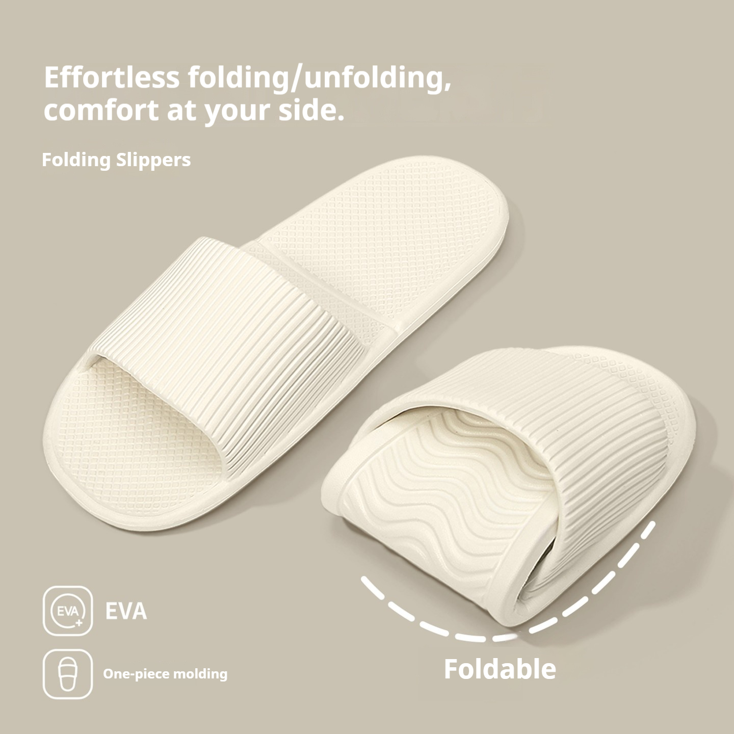Mule Slip On - Chinelo Dobrável de EVA Macio Antiderrapante