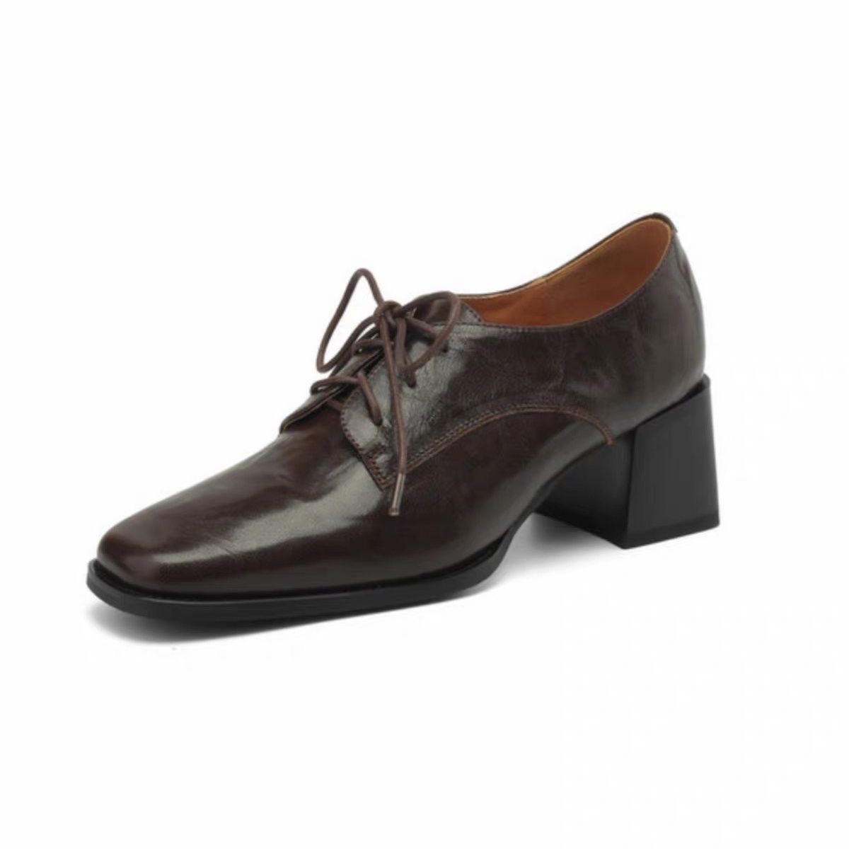 Sapatos Oxford femininos com b - Oxford Lace Up Women avaliação e preço