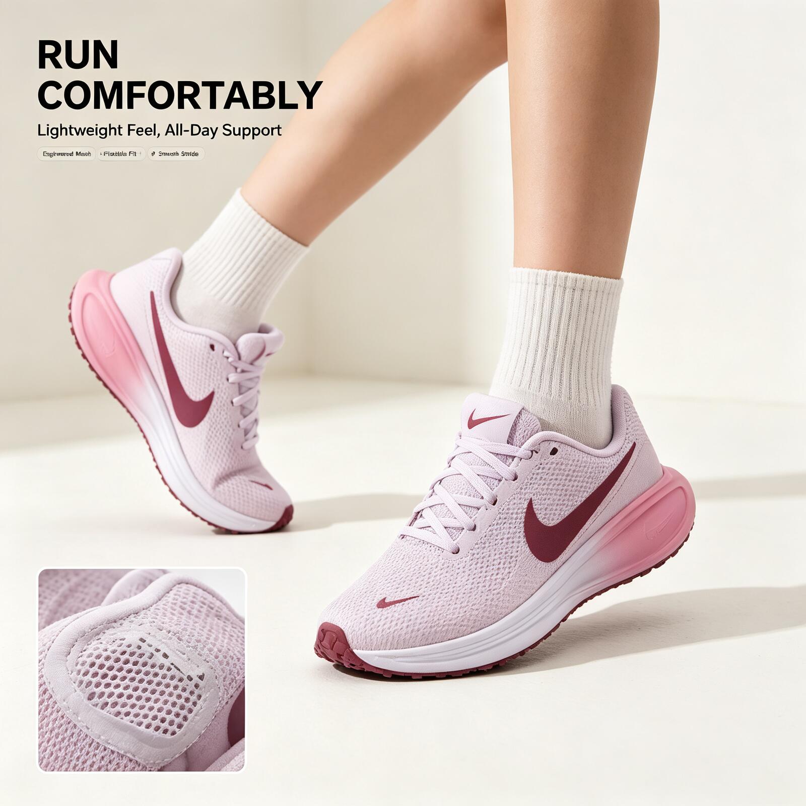 Tênis feminino Nike rosa para  - Women Shoes Running Nike avaliação e preço