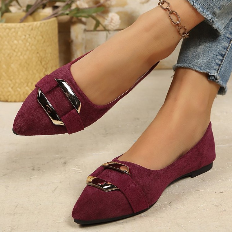 Sapatos Planos de Camurça com  - Women'S Shoes Clogs avaliação e preço