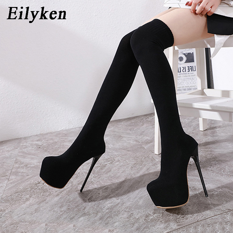 Eilyken moda plataforma tecido - Sock Boot Women avaliação e preço