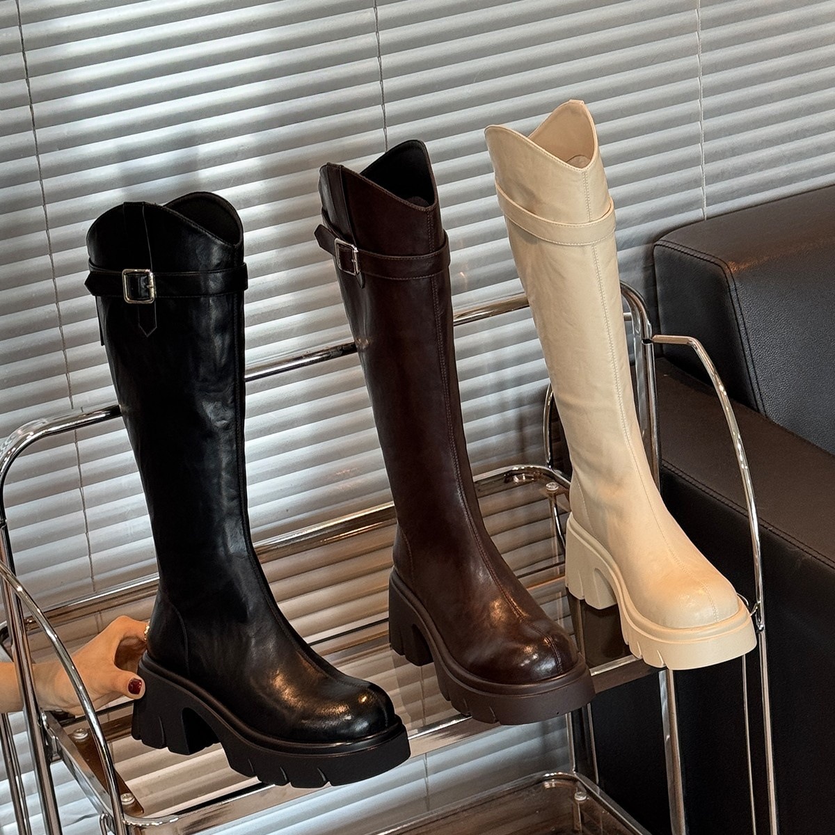 Botas Femininas de Cano Longo  - Sock Boot Women avaliação e preço