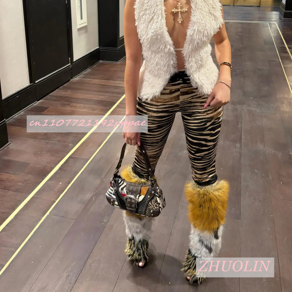 Sandálias de Verão Retro de Pl - Knee High Boots Women avaliação e preço