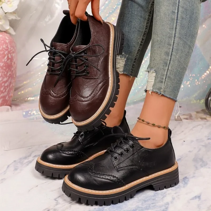 Sapatos Oxford Clássicos Femin - Oxford Lace Up Women avaliação e preço